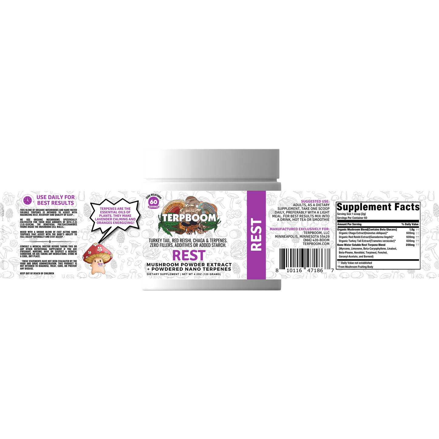 Rest and Sleep Blend 60 Servings 4.2oz